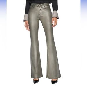 Silver Flared Pants